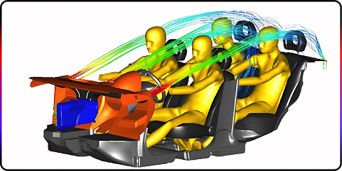Cabin thermal-comfort simulation